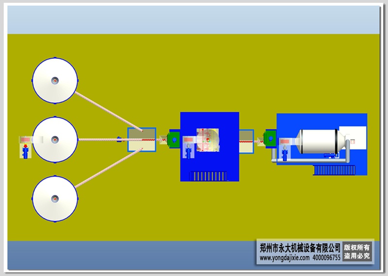 全自动无机保温砂浆设备3D效果图